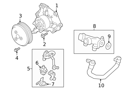 Water Pump for 2020 Land Rover Defender 110 #2