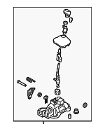 43700F2400RGD - : Shifter Assembly for Hyundai Image