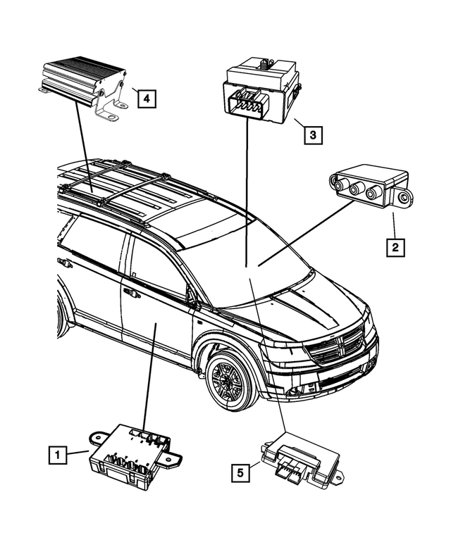 5026862AE - Electrical: Door Module, Right for Mopar Image