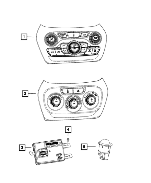 Air Conditioner and Heater Controls for 2018 Jeep Cherokee #0