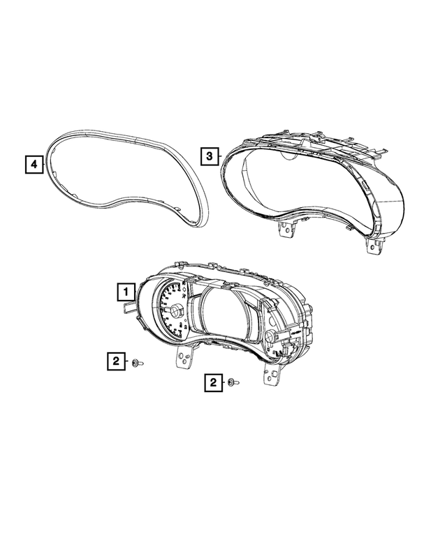 68302212AE - : Instrument Panel Cluster, Us for Mopar Image