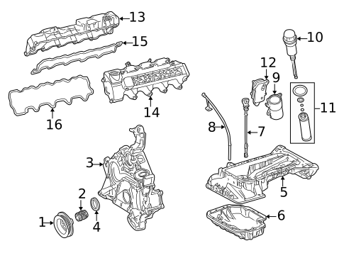 Engine Parts for 2001 Mercedes-Benz E55 AMG #0