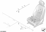 61129365002 - Vehicle Electrical System: Wiring Set Seat Left for BMW: X5 35dX, X5 35i, X5 35iX, X5 40eX, X5 50iX, X6 35i, X6 35iX, X6 50iX Image image