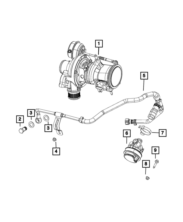 68254656AA - : Coolant Hose for Mopar Image