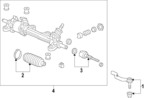 Steering Gear & Linkage for 2011 Acura TL #1