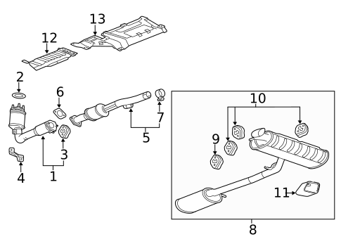 Exhaust Components for 2012 GMC Terrain #0