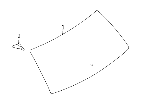 Glass - Lift Gate for 2009 Lincoln MKX #0