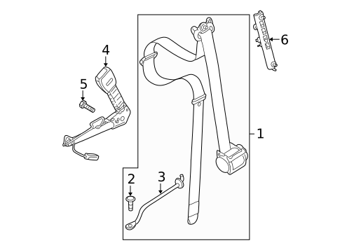 Front Seat Belts for 2005 Mini Cooper #0