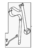 72117073484 - Electrical: Belt &amp; Retractor for Mini: Cooper Image