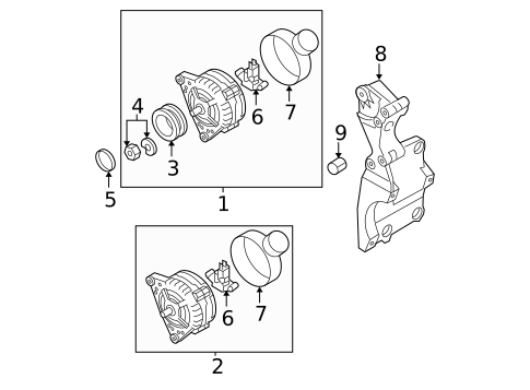 Alternator for 2005 Volkswagen Jetta #0
