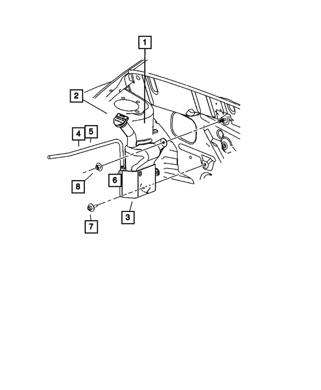 5066851AA - : Coolant Recovery Bottle Cap for Mopar Image