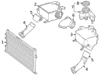 2792000185 - : Turbocharger Coolant Reservoir for Mercedes-Benz Image