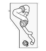 11537846363 - Cooling System: Upper Hose for BMW: M5, M6, M6 Gran Coupe Image