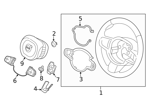 Steering Wheel & Trim for 2019 Volvo XC90 #3