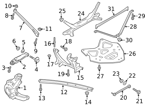 Rear Suspension for 2020 Porsche 718 Cayman #9