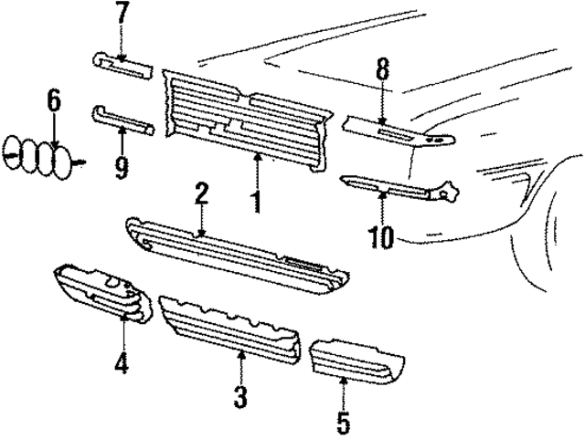 857853655B01C - Body: Grille for Audi Image