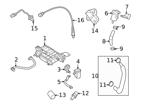 Emission System for 2020 Hyundai Elantra #0