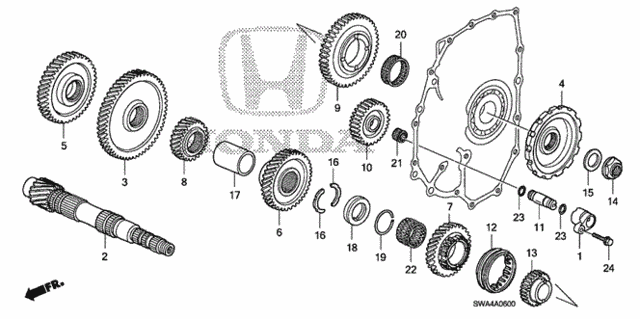 AT Countershaft for 2008 Honda CR-V #0