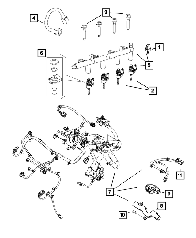 68440295AA - Fuel and Accelerator Pedal: Fuel Pressure Sensor for Mopar Image image