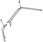 10073104 - Body: Pillar Trim for Chevrolet: Lumina Image