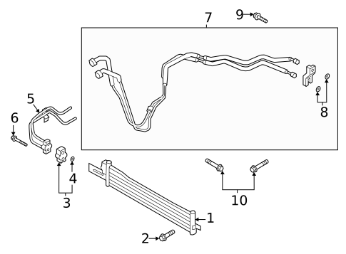 Trans Oil Cooler for 2019 Genesis G70 #0