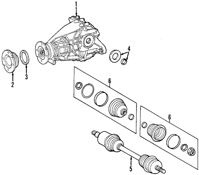 1633500037 - Universals &amp; Rear Axle: Cv Joint Boot Kit for Mercedes-Benz Image