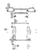 68601400AA - : Cooling Module Bracket, Right for Mopar Image