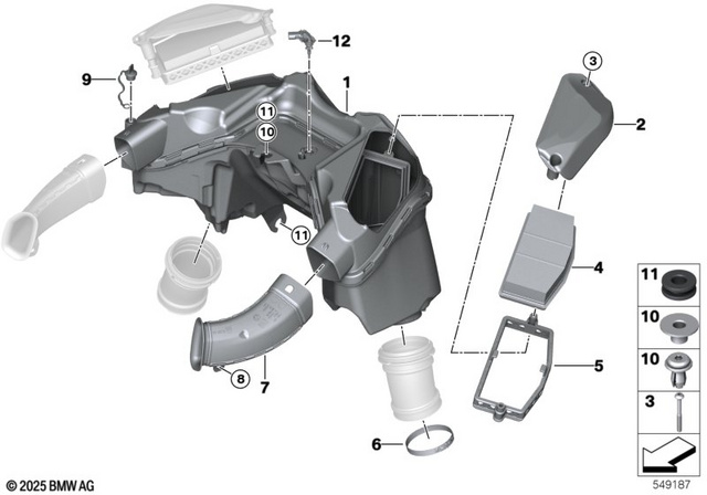 13719829383 - : Intake Silencer for BMW-Motorrad Image