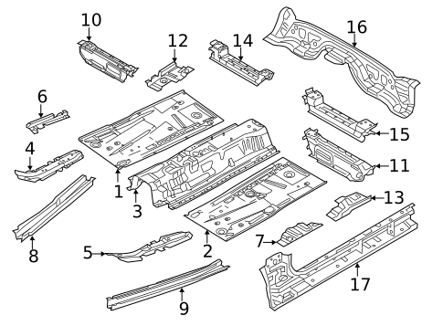 Floor & Rails for 2018 Mazda CX-9 #0