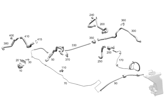 2055015020 - Heating and Ventilation: Holder for Mercedes-Benz: C63 AMG, C63 AMG S, GLC63 AMG, GLC63 AMG S Image image