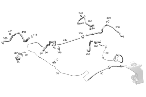 Heating Water Line for 2020 Mercedes-Benz C43 AMG #0