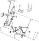 F78Z1660262AAC - Electrical: Retractor Assembly Cover for FORD Image