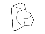 4M0810845 - Body: Inner Hinge Pillar Lower Insulator for Audi Image