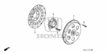 26250RMX000 - Engine: PLATE, DRIVE for Honda Image