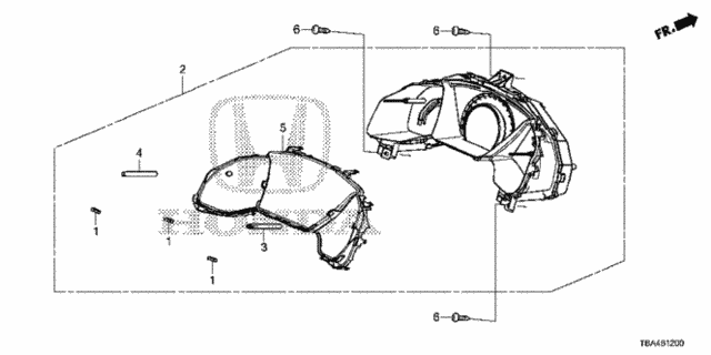 Meter (NS) for 2016 Honda Civic #0