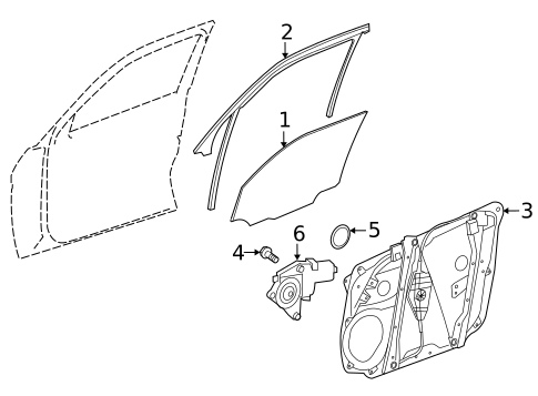 Glass, Windows & Related Components for 2021 Mercedes-Benz GLC43 AMG #1