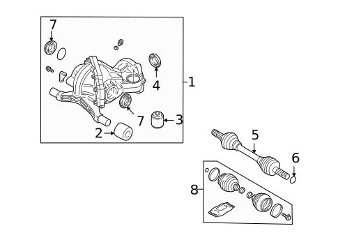 Differential for 2005 Volvo V70 #0