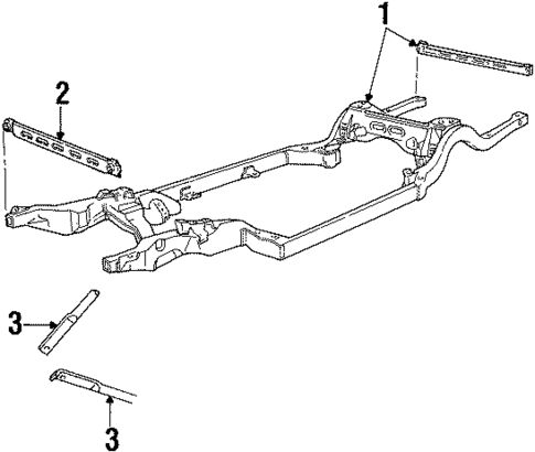Frame & Components for 2000 Ford Crown Victoria #0