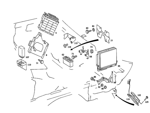 Control Units for 1986 Mercedes-Benz 560SEC #2