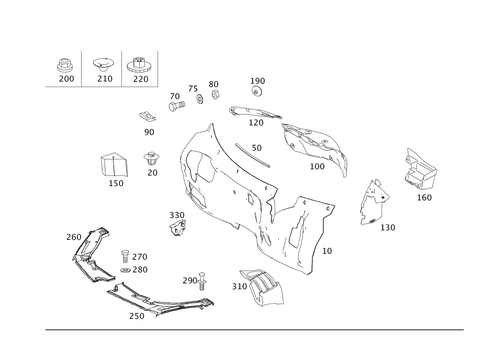 Engine Compartment Damping for 2007 Mercedes-Benz R 320 #0