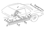 1076981001 - Panelling: Drip Rail for Mercedes-Benz Image