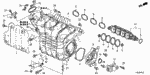 17020RDFA01 - Engine: COVER, IN. MANIFOLD for Acura Image