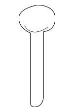 7T4Z78610A16AB - Body: Headrest Guide for Ford: Edge | Lincoln: MKX Image