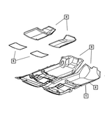 ZN25WL8AA - Interior Trim: Floor Console Carpet for Mopar Image