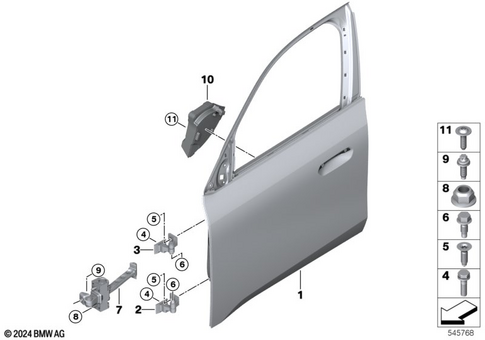 Door, Front for 2026 BMW X3 30 xDrive #0