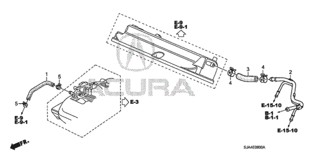 Breather Tube for 2012 Acura RL #0