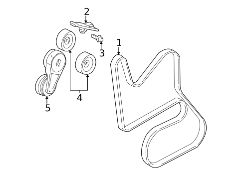 Belts & Pulleys for 2007 Buick Rendezvous #0
