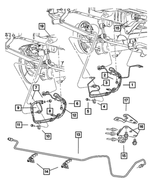 68211662AA - : BRAKE HOSE for Chrysler: Town &amp; Country | Dodge: Grand Caravan Image