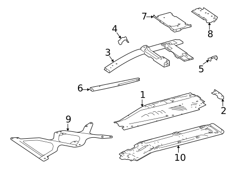 Floor & Rails for 2020 Mercedes-Benz AMG GT #1