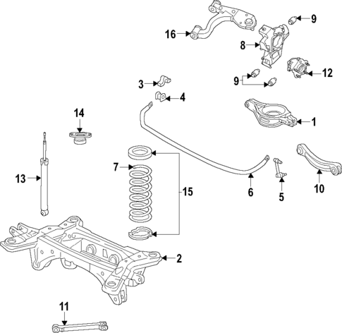 Rear Suspension for 2024 INFINITI QX60 #0
